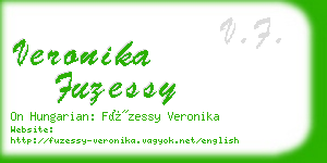 veronika fuzessy business card